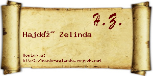 Hajdú Zelinda névjegykártya